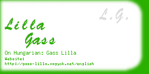 lilla gass business card